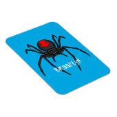 Scary black widow spin cartoon illustratie magneet (Rechterzijde)