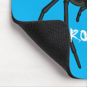 Scary black widow spin cartoon illustratie muismat (Hoek)