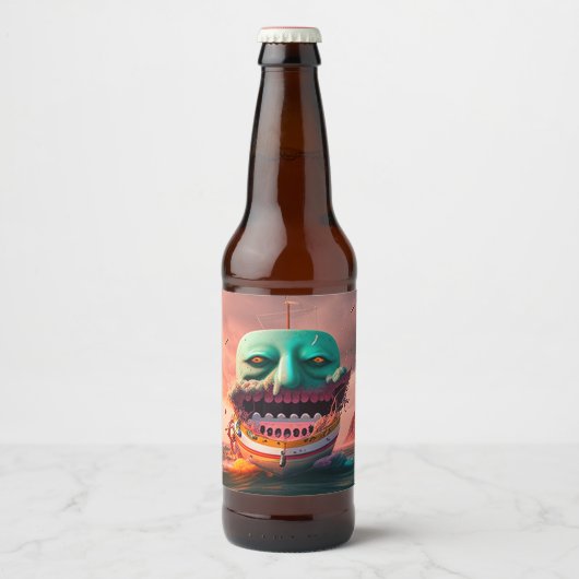 Scary Boat Bier Etiket (Voorkant)