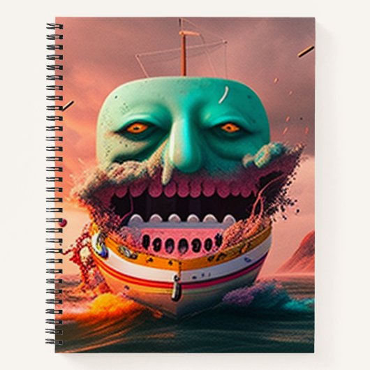 Scary Boat Notitieboek (Voorkant)