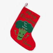 Scary Broccoli Thunder_Cove Kleine Kerstsok (Voorkant (Hangend))