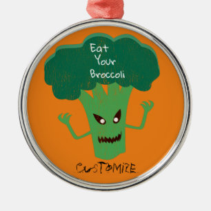 Scary Broccoli Thunder_Cove Metalen Ornament