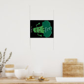 Scary Broccoli Thunder_Cove Poster (Keuken)