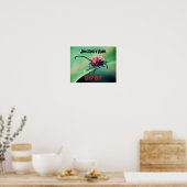 Scary Bug Kids Room Personalized Wall Door Poster (Keuken)