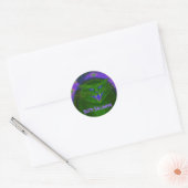 Scary Cat Green 'Happy Halloween' sticker (Envelop)