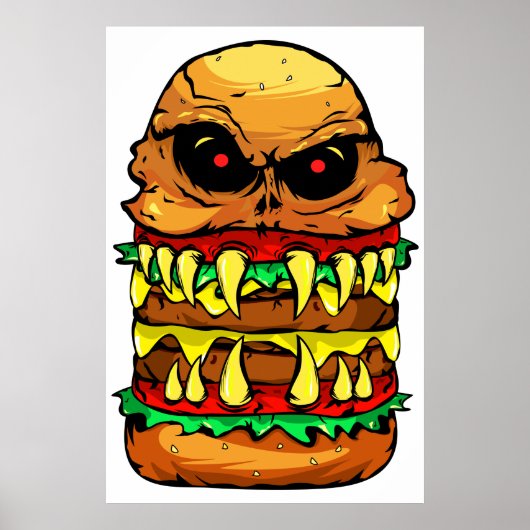 Scary Cheese Burger Poster (Voorkant)