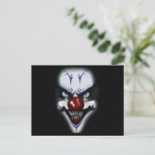 Scary Clown Briefkaart (Staand voorkant)