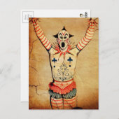 Scary Clown Briefkaart (Voorkant / Achterkant)