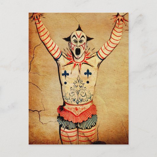 Scary Clown Briefkaart (Voorkant)