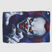 Scary Clown Golf Towel  Golfhanddoek (Horizontaal)