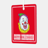 Scary Clown Metalen Ornament (Voorkant links)