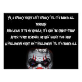 Scary Clown Perfect Poster (Voorkant)