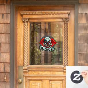 Scary Clown Raamsticker