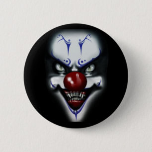 Scary Clown Ronde Button 5,7 Cm