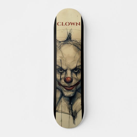 Scary Clown Skateboard (Voorkant)