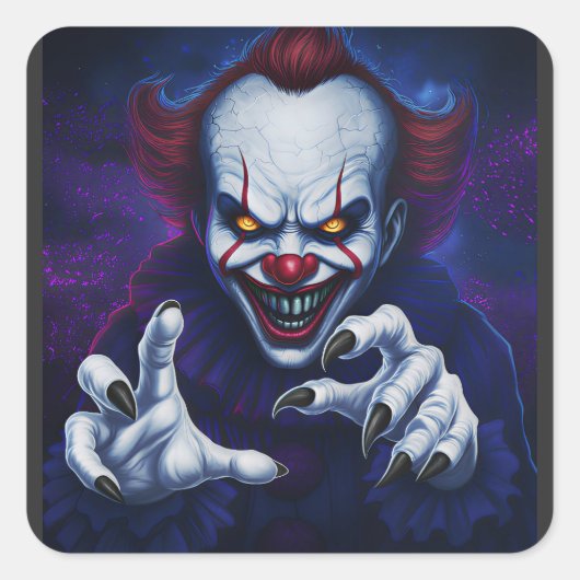 Scary Clown Sticker (Voorkant)