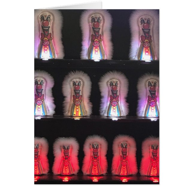 Scary Clowns Carnival Boardwalk Arcade Jeu Photo (Devant)