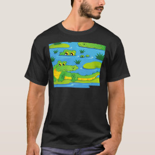 Scary Cool Green Alligators Crocodiles Wilde Dier T-shirt