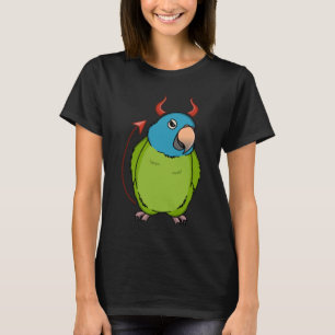 Scary Devil Costume Parrot I Blue crowd Conure T-shirt