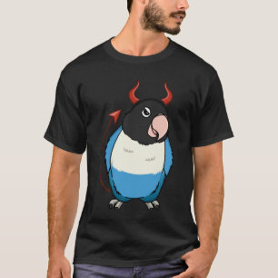 Scary Devil Costume Parrot I Blue maskast Lovebird T-shirt