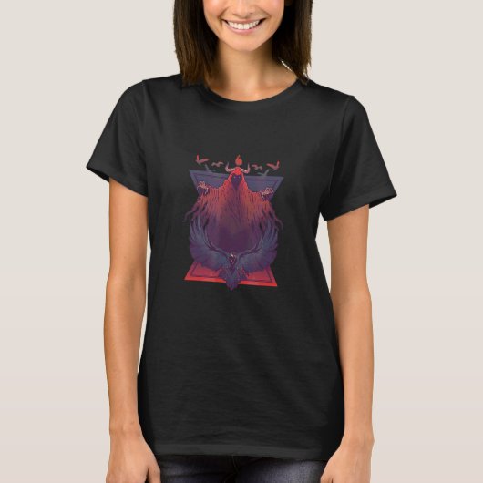 Scary Devil Creepy Eagle T-shirt (Voorkant)
