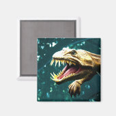 Scary Dinosaur Magneet (Voorkant / Achterkant)