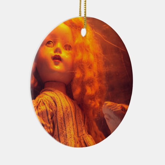 Scary Doll and Rat Keramisch Ornament (Rechts)