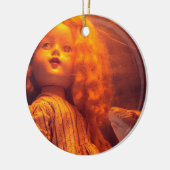 Scary Doll and Rat Keramisch Ornament (Links)