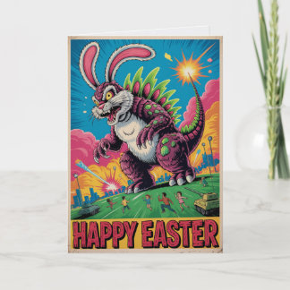 Scary Easter Bunny Monster Movie Card Kaart