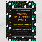 SCARY ÉFFRAYANT HALLOWEEN INVITATION PARTI (Devant / Derrière)