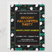 SCARY ÉFFRAYANT HALLOWEEN INVITATION PARTI (Devant)