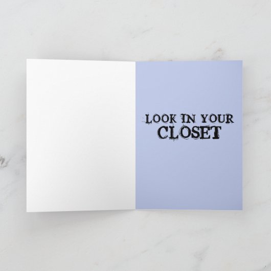 SCARY EVIL CLOWN BIRTHDAY FUNNY Wenskaart Kaart (Binnen)