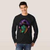 Scary Evil Witch Celebrate Halloween T-shirt (Voorkant volledig)