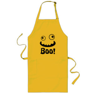 Scary Fanny Face Boo Halloween Lang Schort
