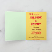 Scary Fun Halloween Party Folle Invitation (Intérieur)