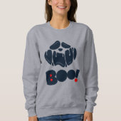 Scary Funny Face Halloween Ghost Sweatshirt (Voorkant)