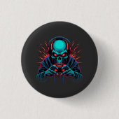 Scary Gamer Mode Active Amazing  Ronde Button 3,2 Cm (Voorkant)