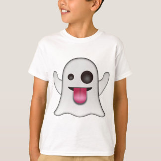 Scary Ghost Emoji Cool Fun T-shirt