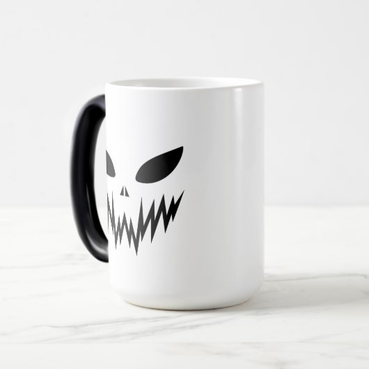 Scary Ghost Halloween Icon Magische Mok (Voorkant links)