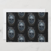 Scary Ghost Mirror Halloween Party Kaart (Achterkant)