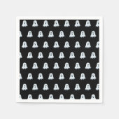 Scary Ghost Pattern zwart-wit Servet (Voorkant)