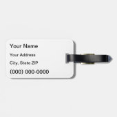 Scary Gothic Edgar Allen Poe Quote Bagagelabel (Achterkant horizontaal)