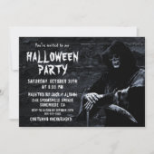 Scary Grim Reaper Halloween Party Kaart (Voorkant)