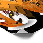 Scary Grim Reaper Spooky Jack O Lantern Halloween Poster (Hoek)