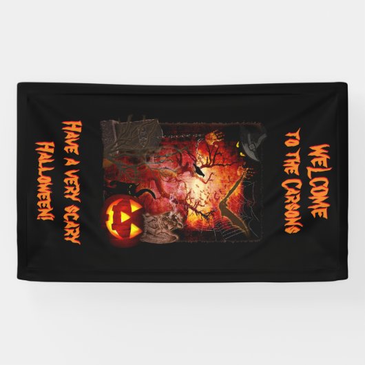 Scary Halloween Banner (Horizontaal)