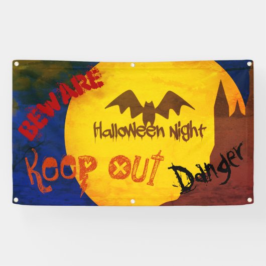 Scary Halloween Banner (Horizontaal)