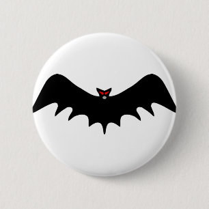 Scary Halloween Bat Ronde Button 5,7 Cm
