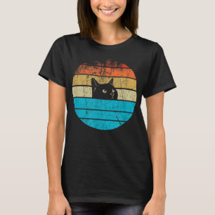Scary Halloween Black Cat Costume Witch Ha T-shirt
