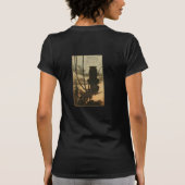 Scary Halloween Black Cat  Rackham T-shirt (Achterkant)