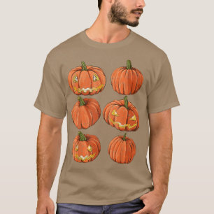 Scary Halloween Costume Jack O Lantern Spooky Pump T-shirt